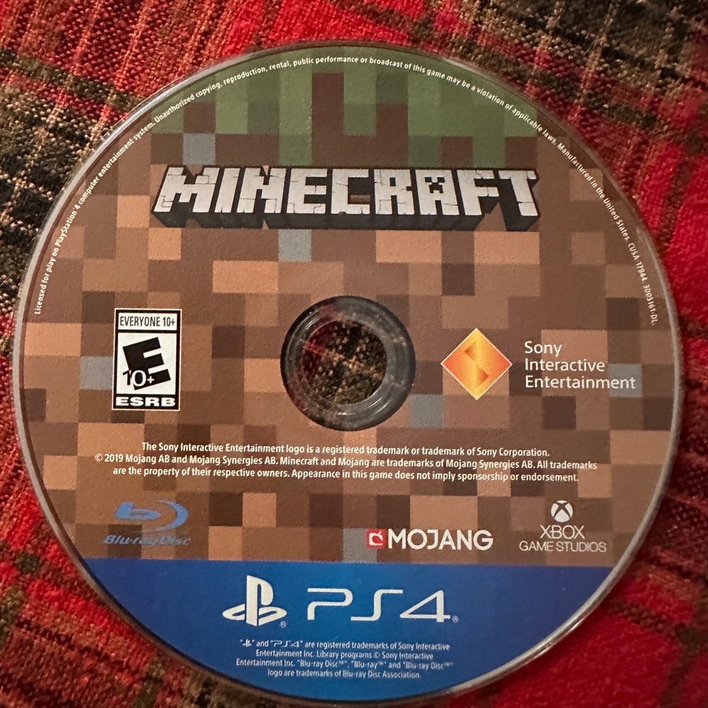 PS4 - Minecraft game